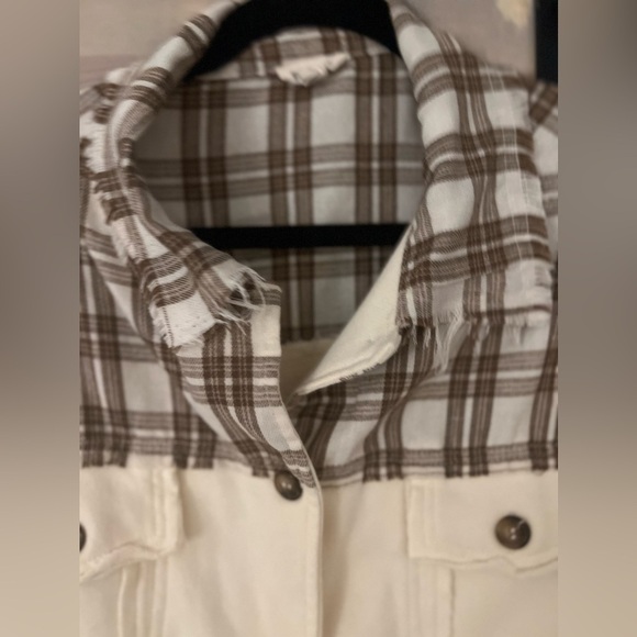 NWOT POL Plaid Shirt Jacket - Picture 7 of 8